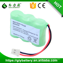 3.6V 800mAh Ni-MH 2/3AA Rechageable Battery Pack For Cordless Phone